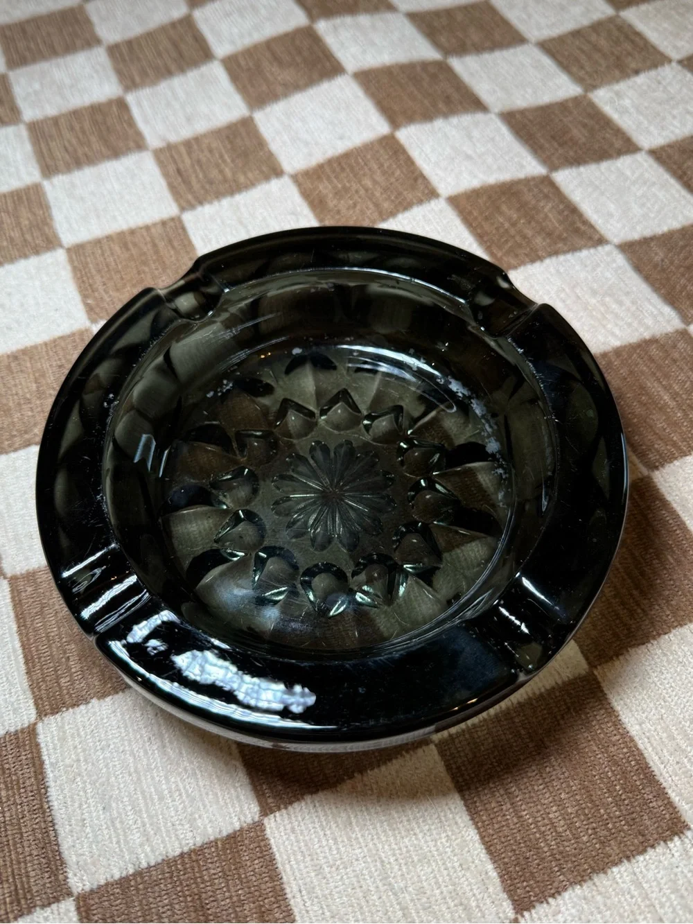 Vintage Anchor Hocking Smoke Gray Ash Tray